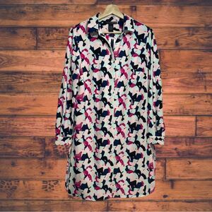 Grace Elements Long Sleeve Shirt Dress Small- New With Tags